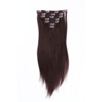 China double drawn clip on human hair extension manufacturers QM074
